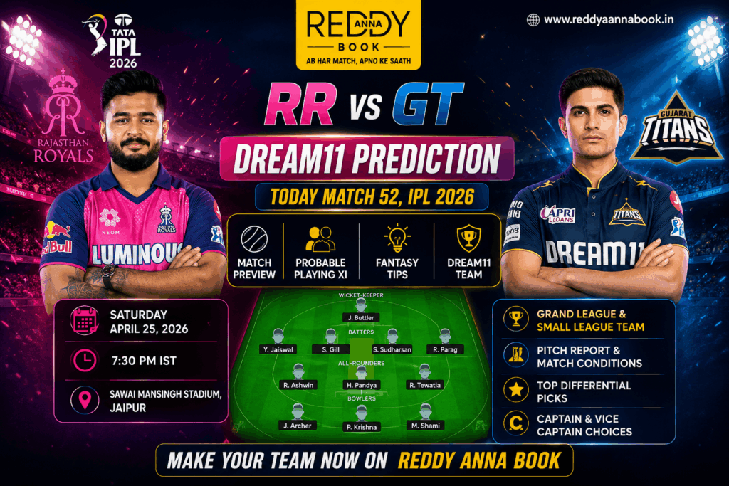 RR VS GT Match Prediction