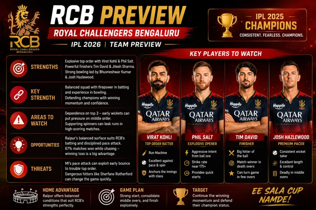 Royal Challengers Bengaluru Preview